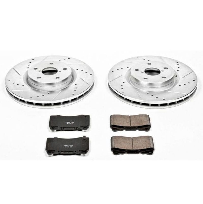 Powerstop Power Stop K131 Front Z23 Carbon Fiber Brake Pads With Drilled