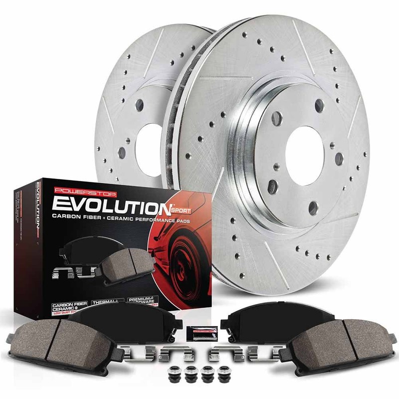 For Ford Police Interceptor Sedan PowerStop Rear Brake Pads and Rotors Kit DAC