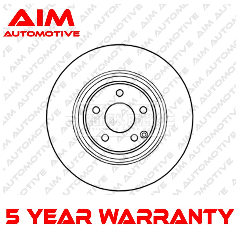 1x Brake Disc Front Aim Fits Mercedes S-Class 1998-2006 A2204212512
