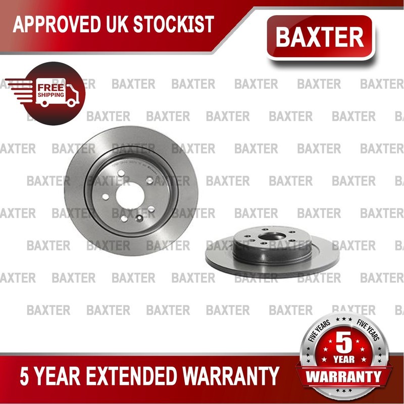 Fits Vauxhall Astra 2015- Opel Astra 2015- Baxter Rear Brake Discs