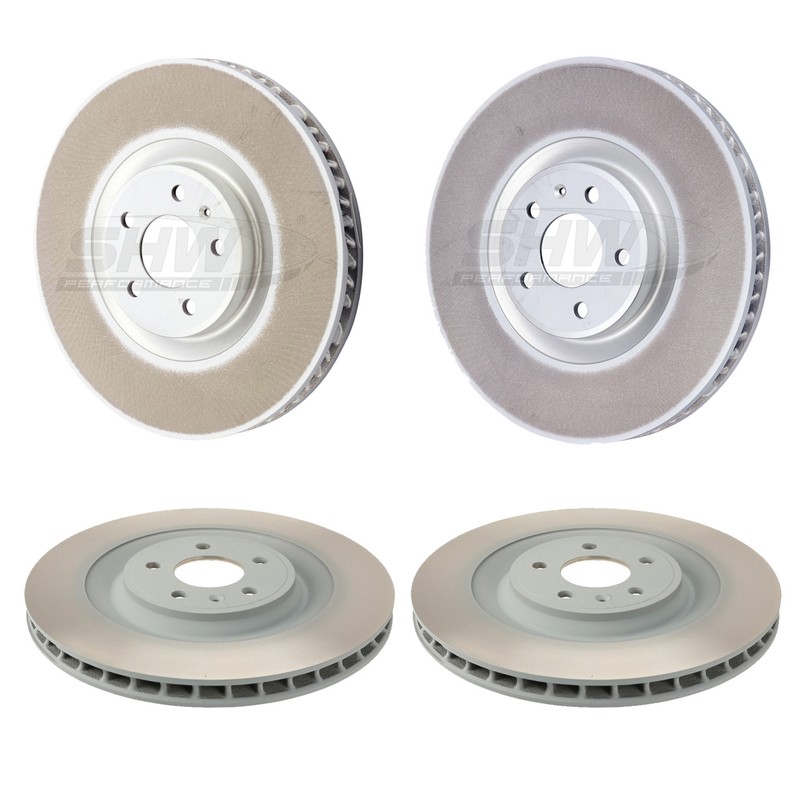 SHW Front 360mm Rear 356mm Disc Brake Rotors Kit For Porsche Maycan 2015-2018
