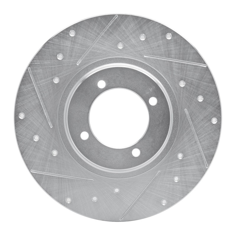 Disc Brake Rotor-Brake Rotor – Drilled And Slotted – Silver DFC fits 1962 MG MGB