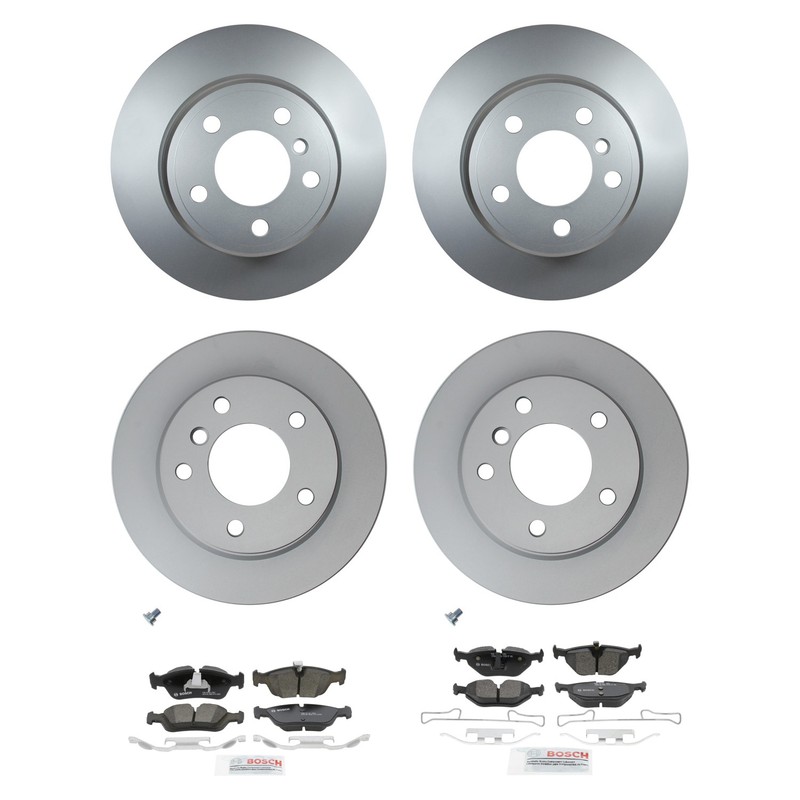 Hella Front Rear Rotor Bosch Ceramic Brake Pad Kit for BMW E85 Z4 Convertible