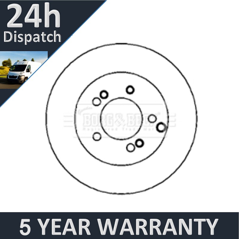 Fits Kia Sportage Hyundai ix35 Tucson Santa Fe Purevue Rear 1x Brake Disc