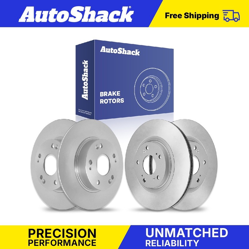 Front Rear Brake Rotors Set for Honda, Civic 2013-2015, FWD L4 1.8L