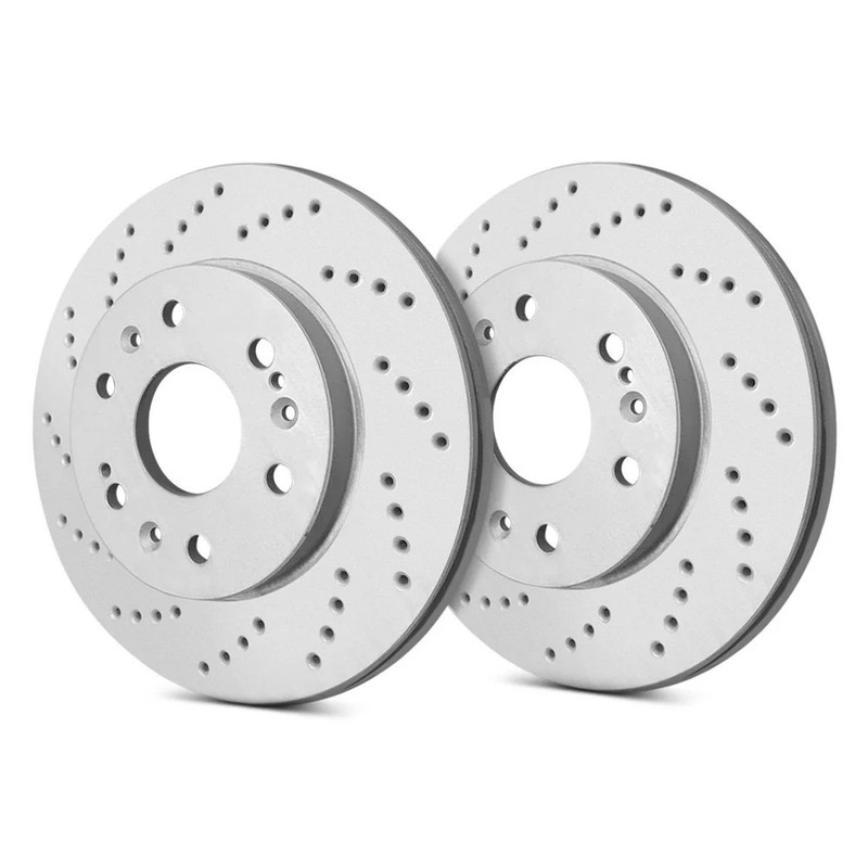 For Nissan Sentra 17-19 SP Performance Cross Drilled 1-Piece Front Brake Rotors