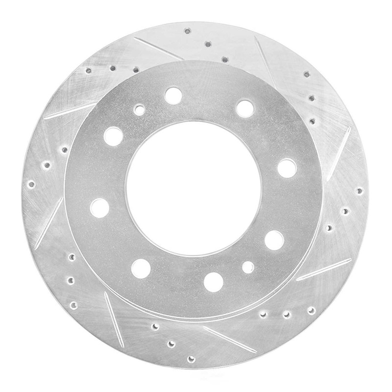Disc Brake Rotor-Brake Rotor – Drilled And Slotted – Silver DFC 631-48061R