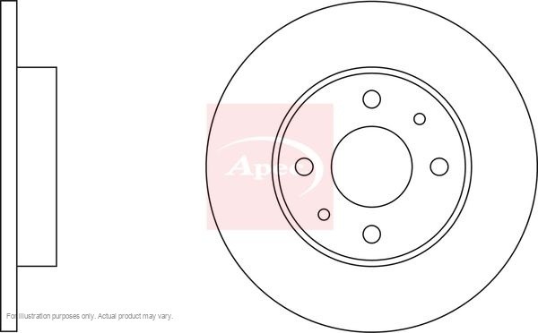 2x APEC Rear Brake Discs For ALFA ROMEO 155 1.8 T.S. Sport 1992-96 DSK103 gallery