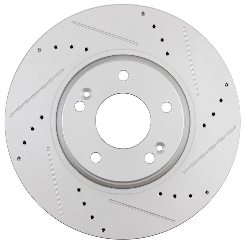 Front Rear Drilled Slotted Rotors + Pads For 2006 07 2008 For Hyundai For Sonata gallery