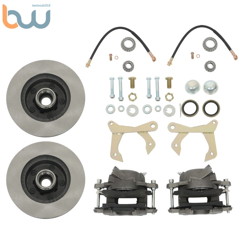 For Chevrolet Bel Air Del Ray 1955 1956 1957 5 on 4-3/4" Front Disc Brake Kit gallery