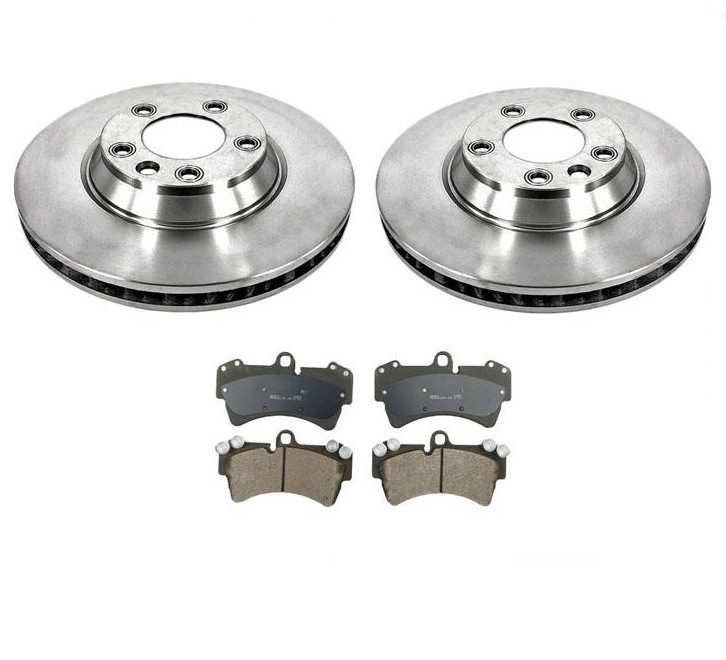 Fits 07-2015 Audi Q7 Front Brake Rotors & Front Brake Disc Pads W/ 350MM Rotors