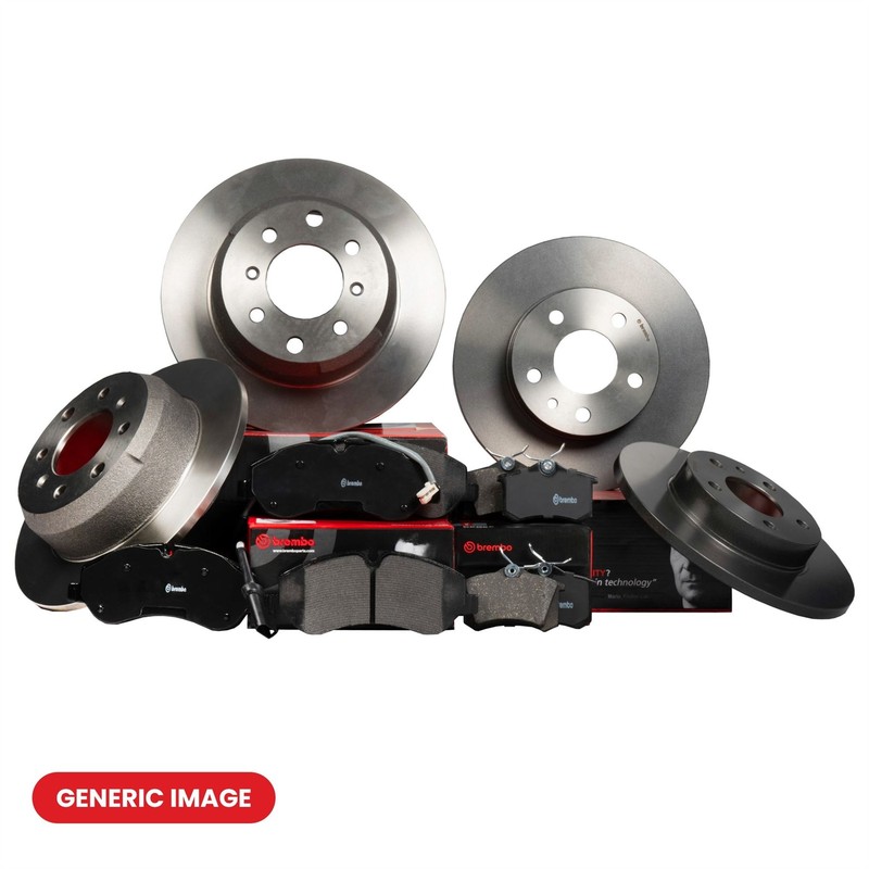 Front + Rear Brake Discs Vented & Solid + Pads Fits Audi Seat Skoda VW BREMBO