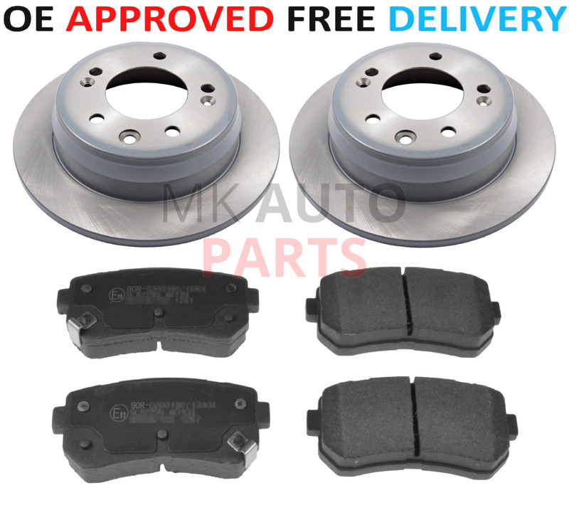 FOR HYUNDAI i30 1.4 1.6 2.0 PETROL DIESEL REAR BRAKE DISCS AND PADS 2007 TO 2013