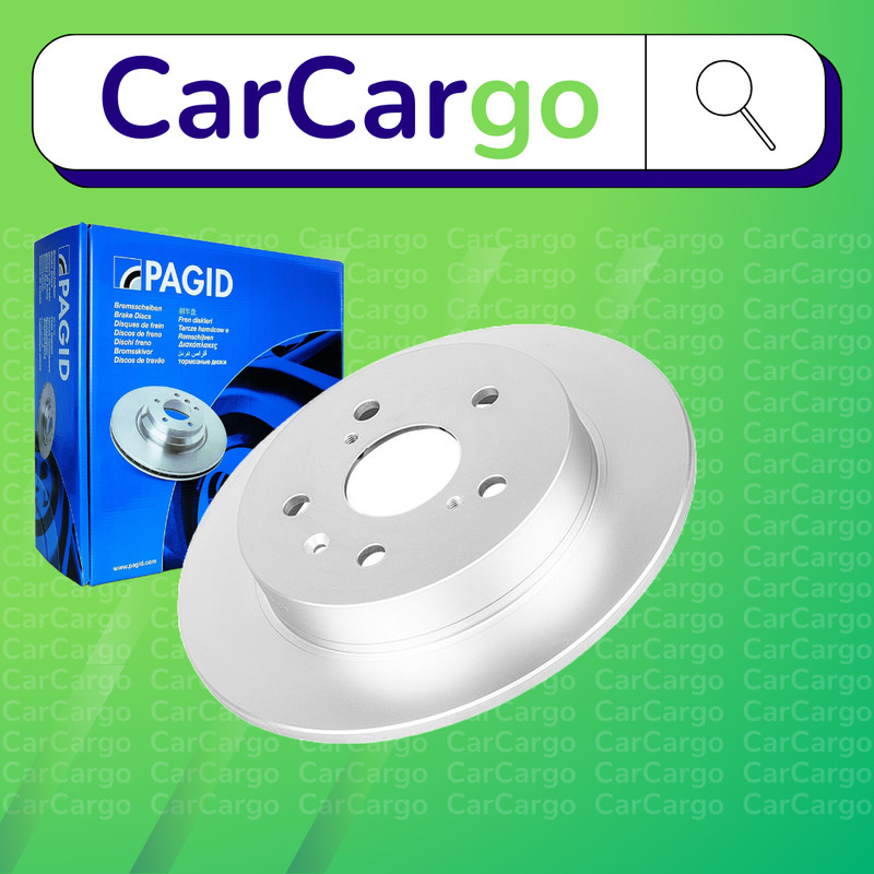 Pagid Solid Rear Brake Discs Pair For Suzuki SX4 1.6 DDIS 2007-2024 278 mm