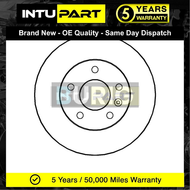 Fits Vauxhall Astra Zafira Meriva + Other Models Intupart Rear Brake Disc