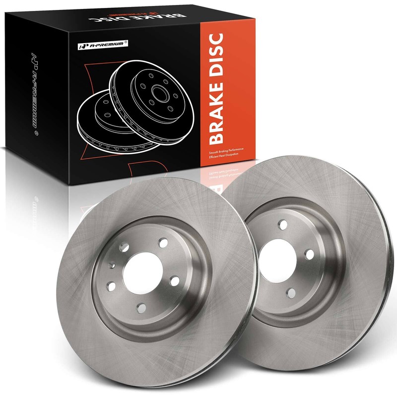 A-Premium 2Pcs 338mm Disc Brake Rotor Front for Audi A4 2017-2020 A5 Quattro Q5