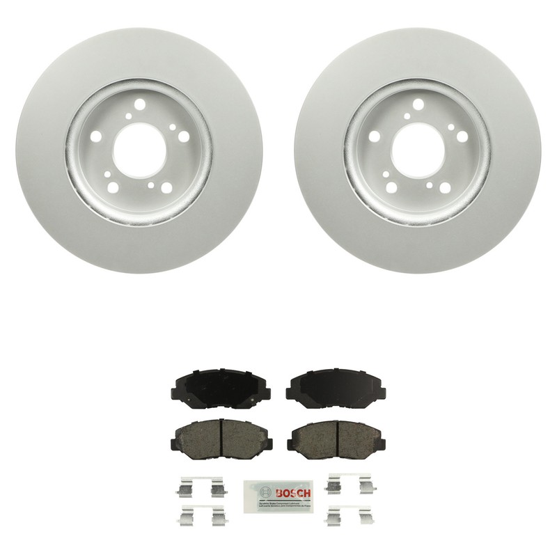 Bosch Front Rotors Blue Ceramic Disc Brake Pad Kit For Honda CR-V EX-L Touring
