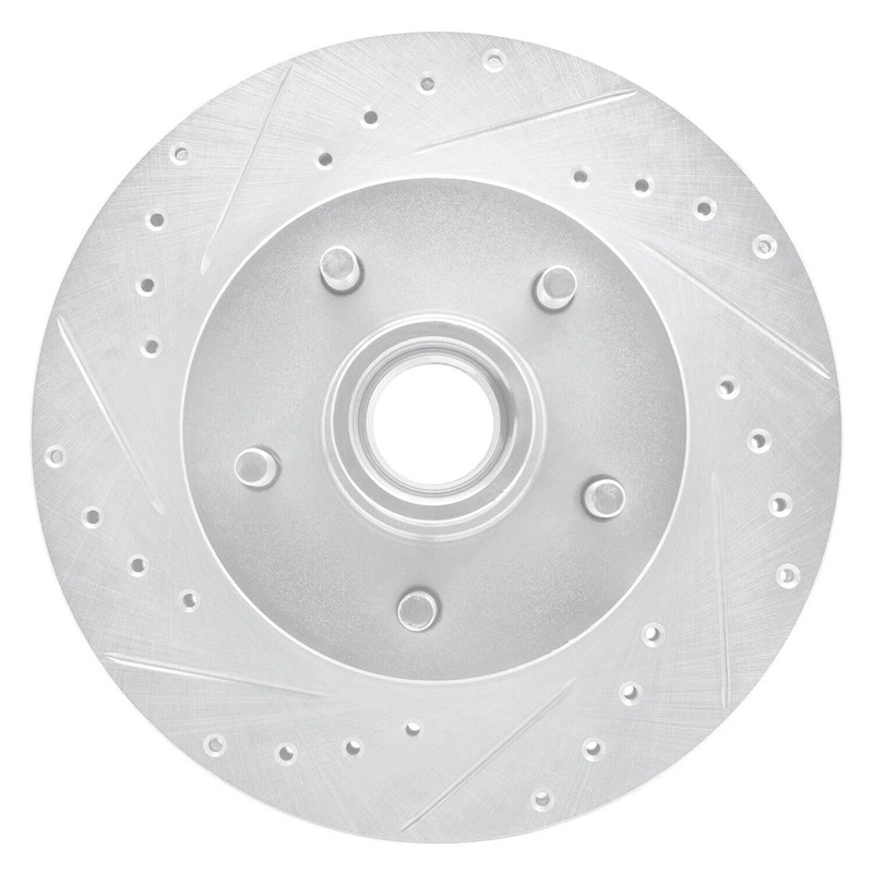 For Chevy G20 83-92 Brake Rotor eLINE Drilled & Slotted 1-Piece Front Driver