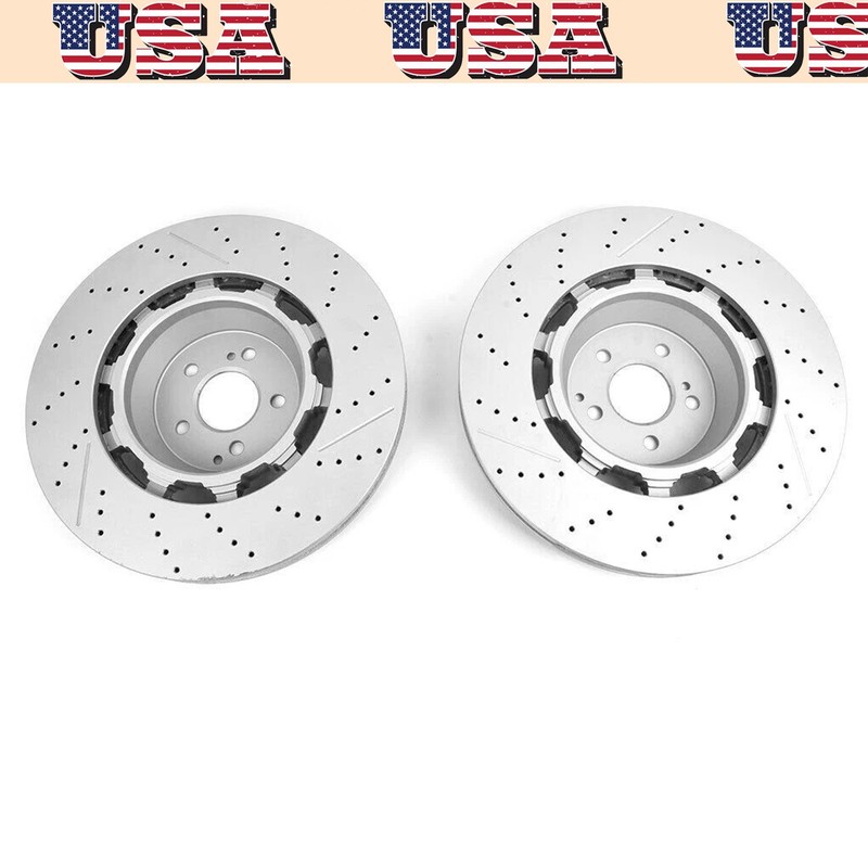 4x Front & Rear Brake Rotors for Mercedes-Benz W222 S63 AMG S65 AMG 2014-2020 gallery