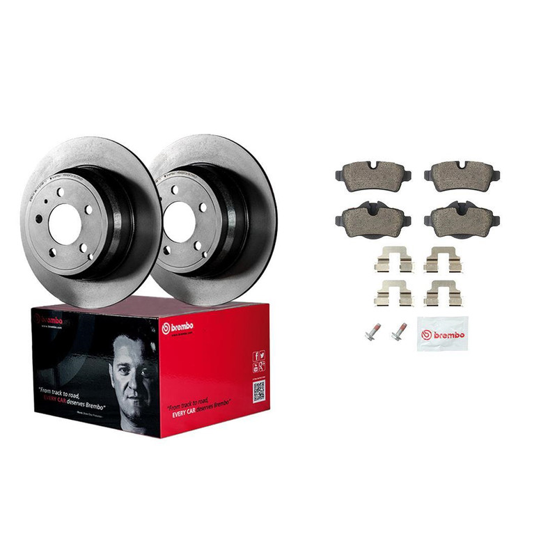 Brembo Rear Brake Kit Ceramic Pads & Disc Rotors for Mini Cooper R52 R56 R57 R58 gallery