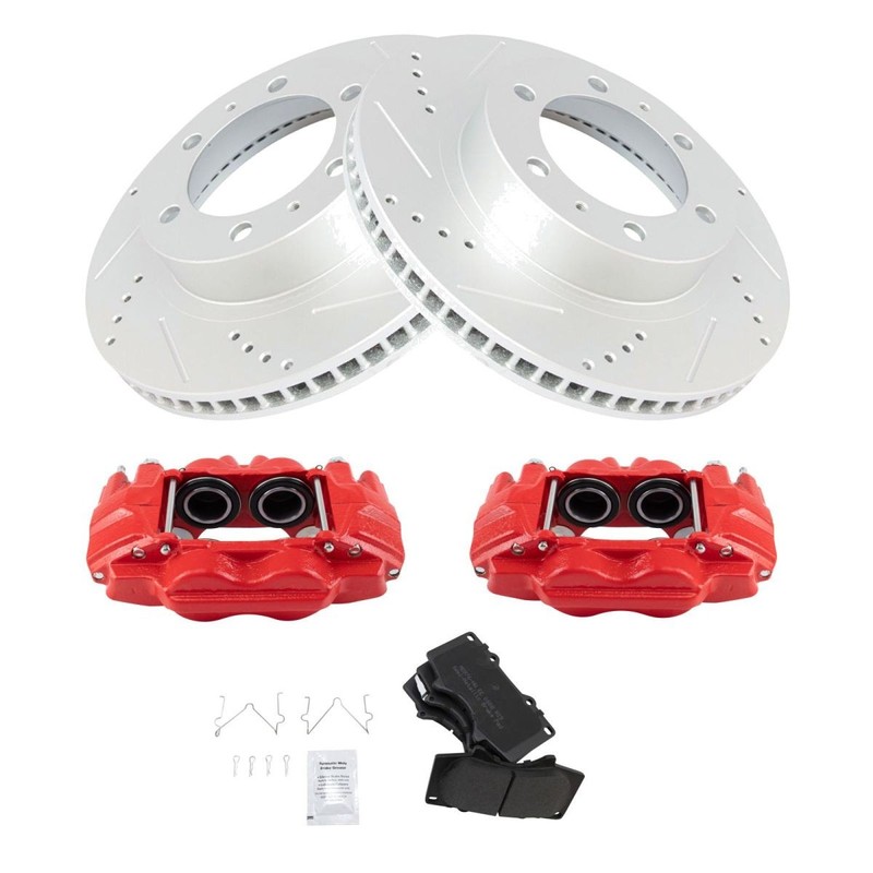TRQ Performance Front Brake Pad & Rotor Kit Fits 2003-2020 Toyota gallery