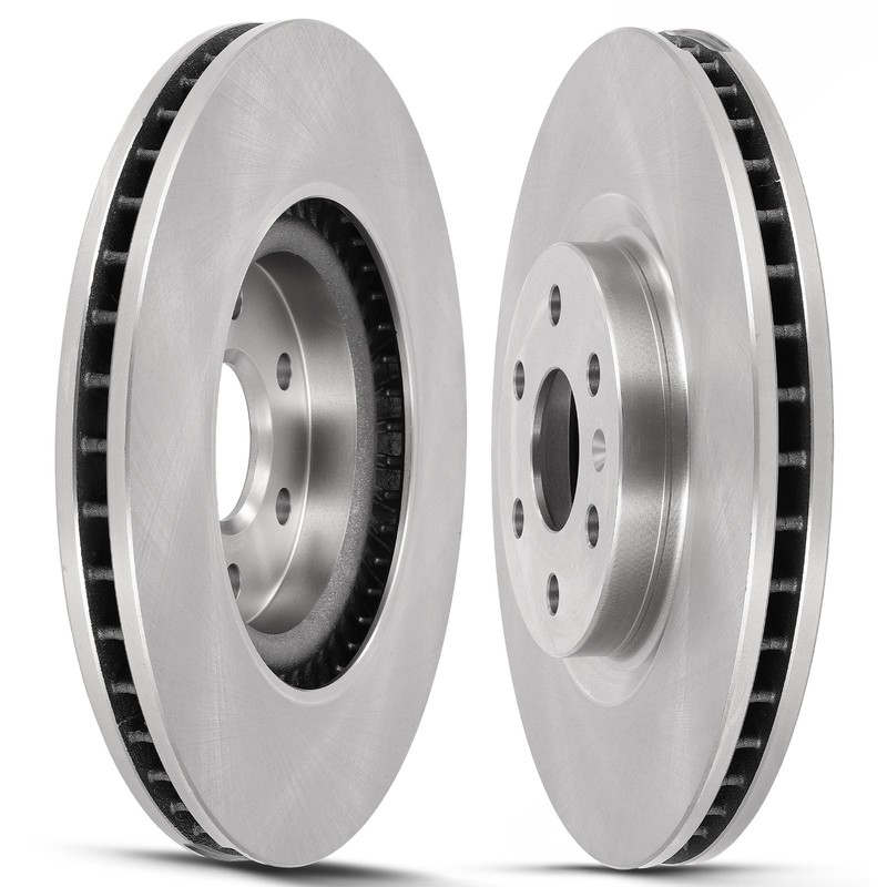 For 2010-2016 Cadillac SRX 2011 Saab 9-4X 3.6L V6 Front Solid Brake Rotors Pair