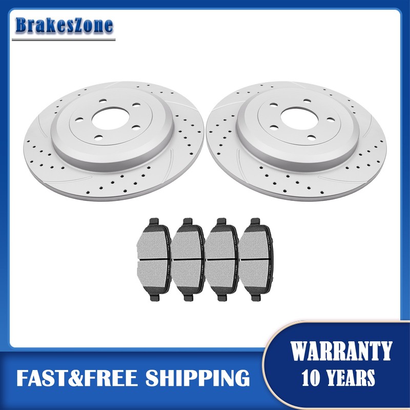 REAR Brake Rotors Pads for Ford Explorer 2013-2019 Standard Duty Brakes 330mm
