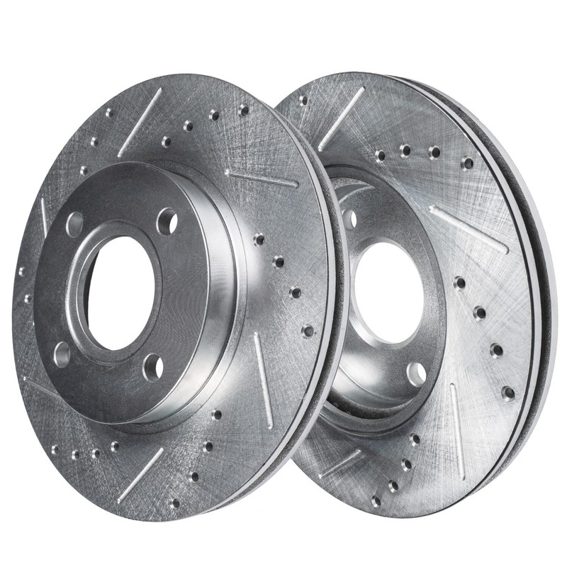 FWD 300mm Front and 271mm Rear Drilled Brake Rotors for 2018-2022 Ford EcoSport gallery