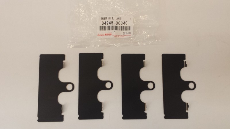 LEXUS OEM FACTORY F-SPORT FRONT BRAKE PAD SHIM KIT 2015-2019 RC350 2WD