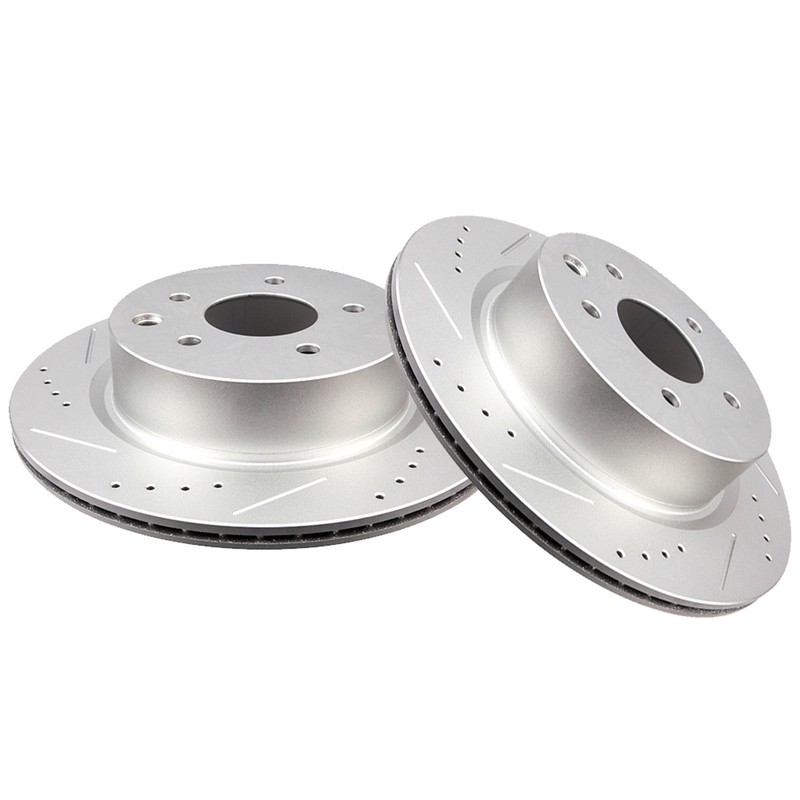 2PCS Rear Brake Disc Rotors For Infiniti EX35 G25 M45 Q40 For Nissan Maxima