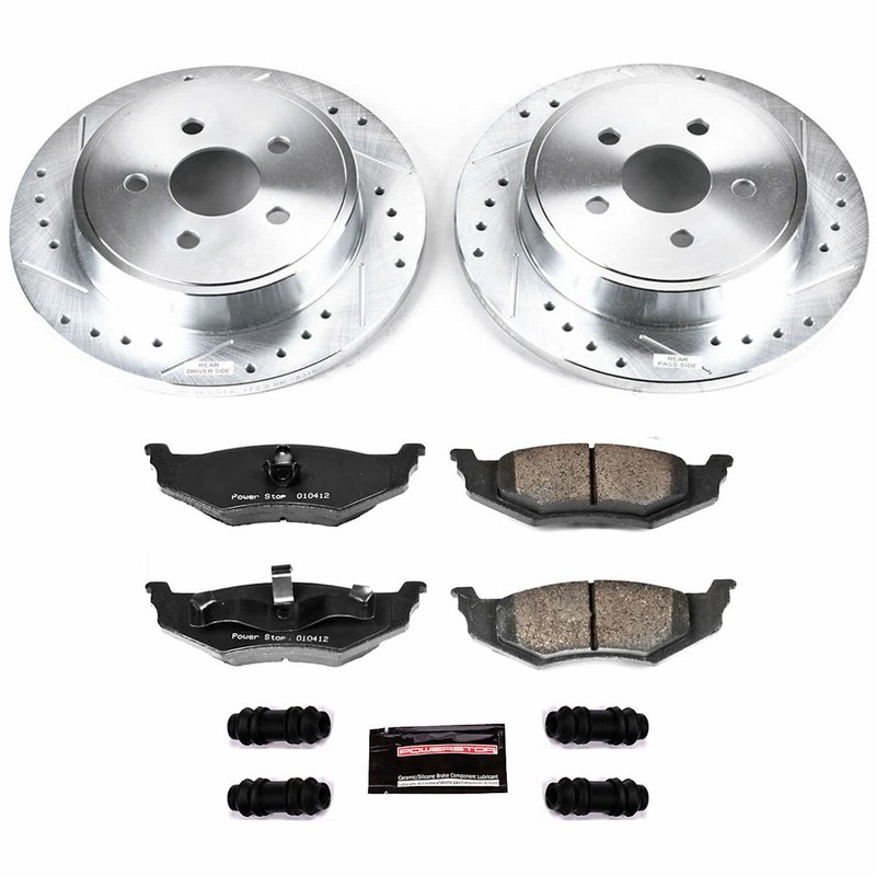 KC1709 Powerstop 2-Wheel Set Brake Kit With Calipers Rear for PT Cruiser Neon gallery