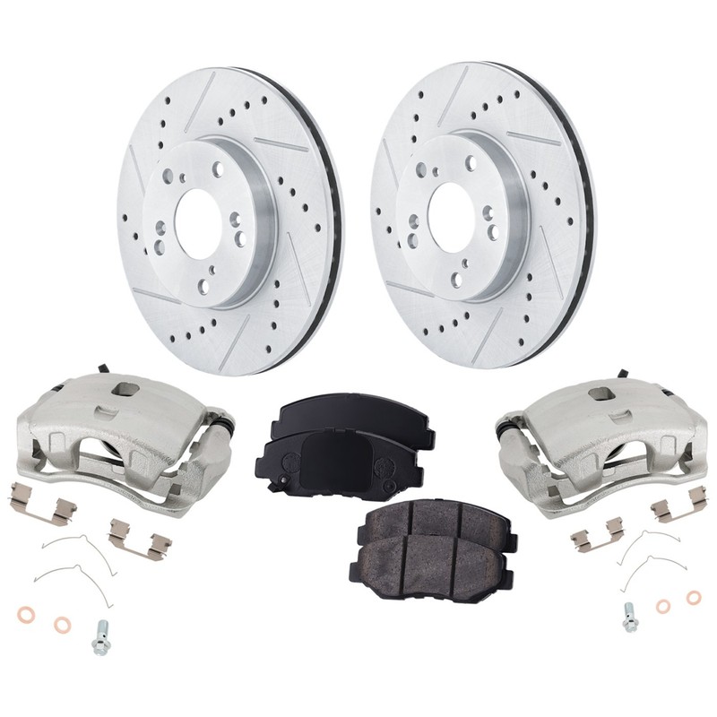 Brake Kit With Calipers 2-Wheel Set Front for Honda Element CR-V 2002-2004