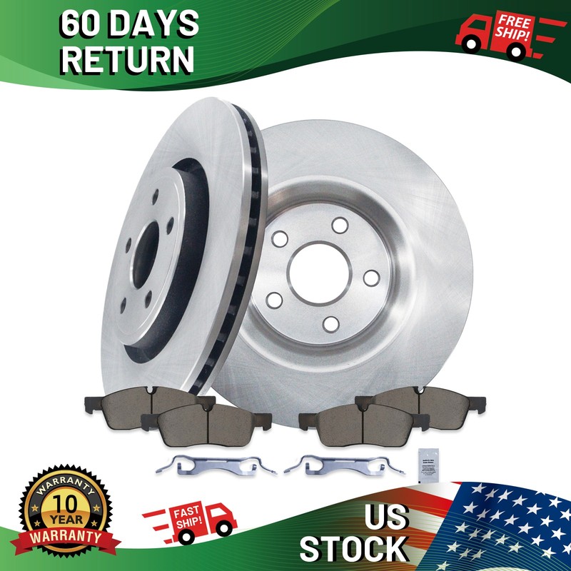 FRONT 13.78 inch Rotors Ceramic Brake Pads for Jeep Grand Cherokee Dodge Durango