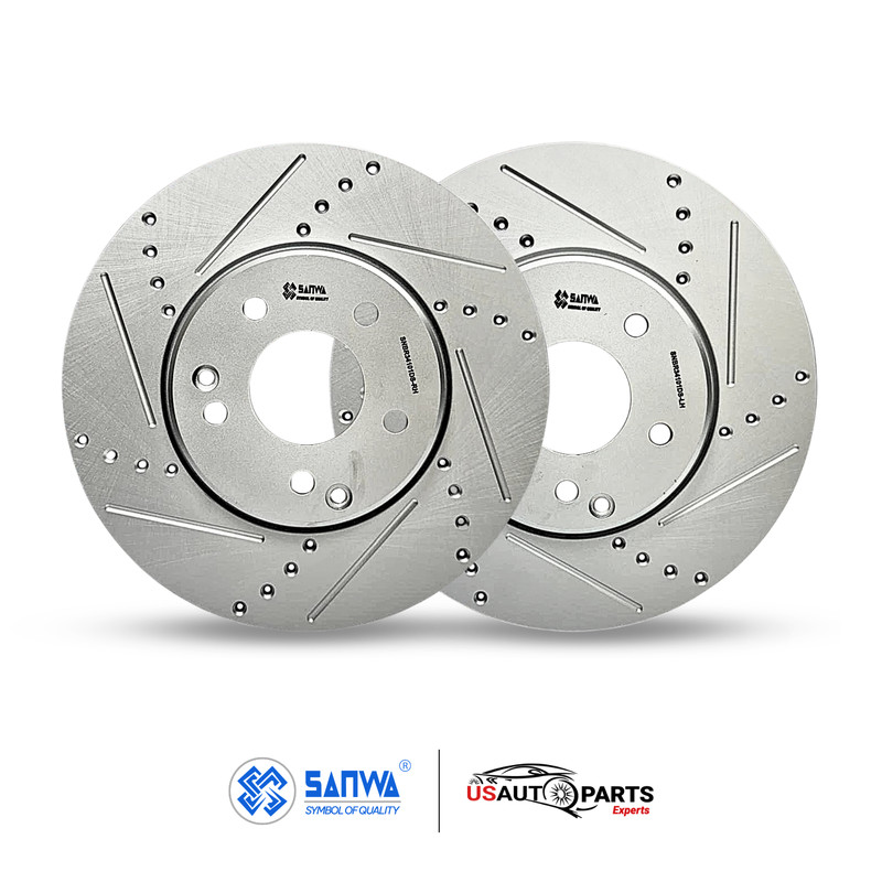 PAIR OF FRONT BRAKE ROTOR VENTED & GEOMET COATED D & S 300 mm FOR CHRYSLER 96-11 gallery