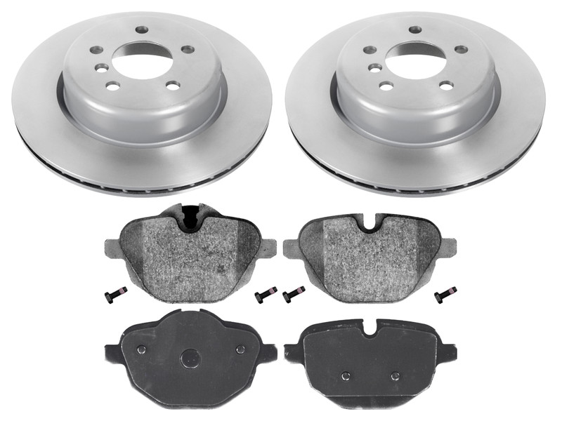 Vika Rear Axle Brake Discs Pads Set For BMW 5 Series F10 330mm 34216775287