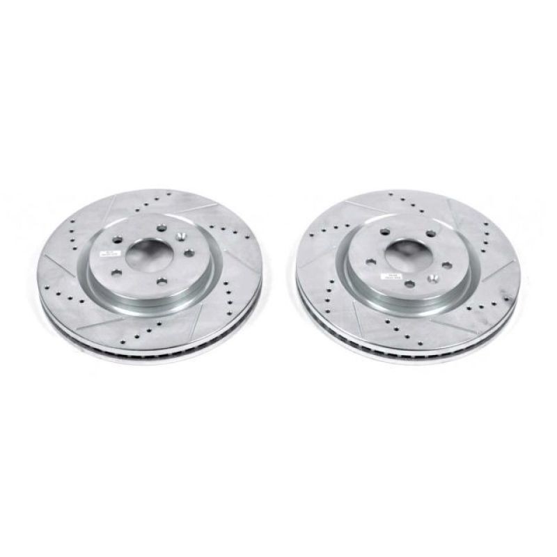 PowerStop AR85137XPR fits Ford 11-19 Explorer F Drilled & Slotted Rotors Pair