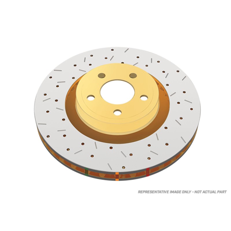 DBA 93-98 Supra Turbo Front Drilled & Slotted 4000 Series Rotor DBA4718XS
