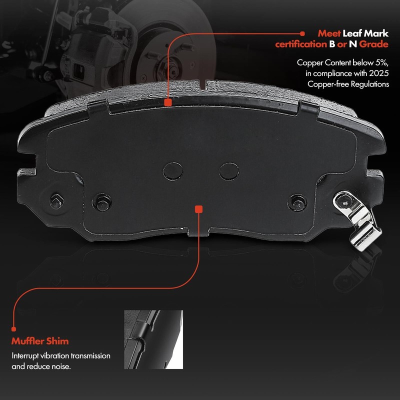 Front Drilled Brake Rotor & Pad + Hub Bearing for Buick Regal Chevrolet Malibu gallery