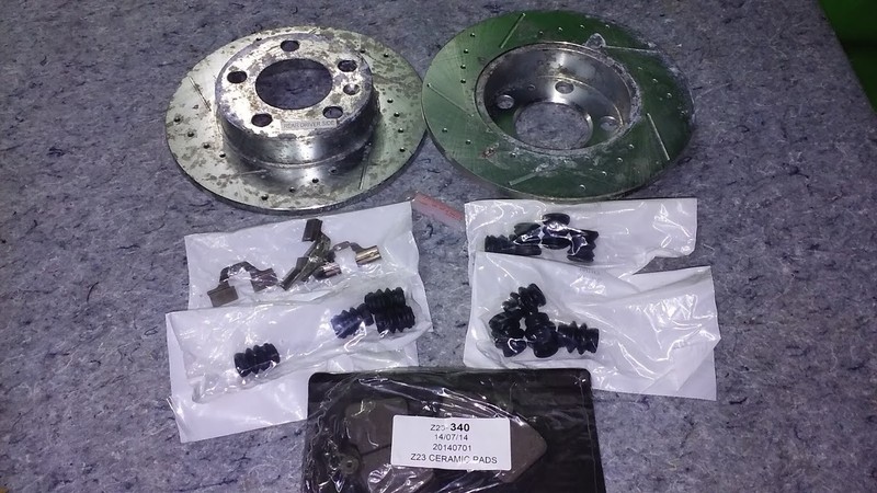 PowerStop Rotor EBR618XL/XR Extreme Performance Rear W/ Brake Pads R1