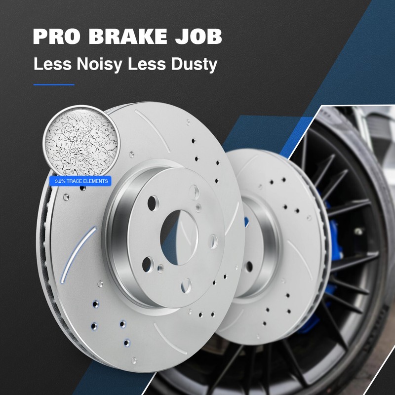 Front Brake Rotors Ceramic Pads for 1998 - 2001 2002 Chevy Prizm Toyota Corolla gallery
