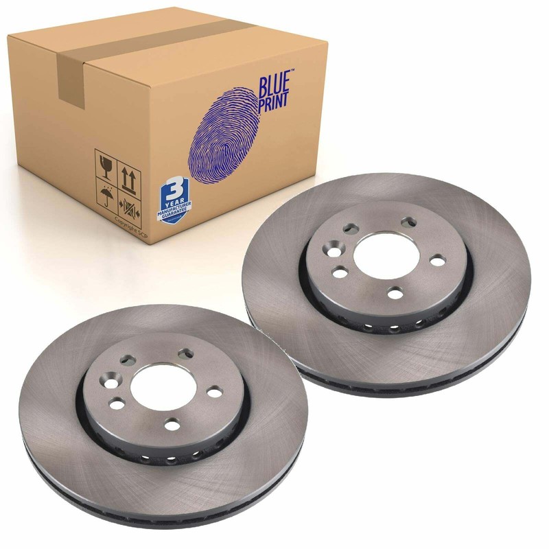 Pair of Front Brake Disc MG ZT Fits Rover OE SDB000881 Blue Print ADG043235