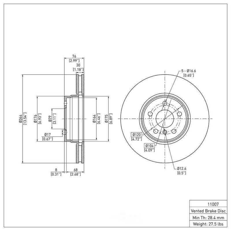 Disc Brake Rotor DFC 600-11007 fits 2003 Land Rover Range Rover gallery
