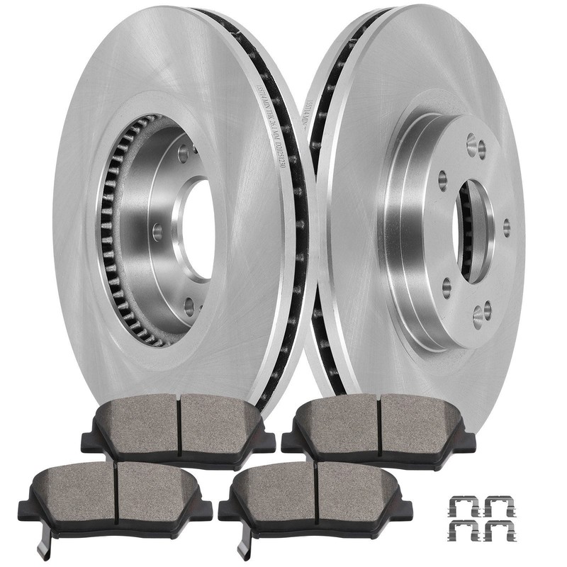 Front Brake Metallic Pads + Solid Rotors 2010 – 2012 Fits Hyundai For Santa Fe