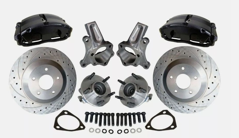 1964-74 Chevelle Camaro Nova 13” Big Brake Kit D/S Rotors Black B12401C