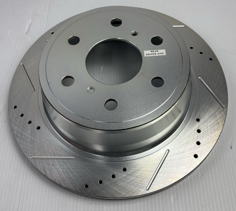 Powerstop AR8658XL & AR8658XR Disc Brake Rotors Cross-Drilled & Slotted GM gallery