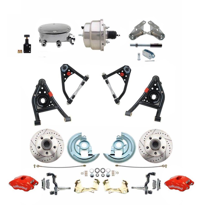 1967-1969 Camaro/Firebird Wilwood Disc Brake kit Control Arms Chrome Oval Master