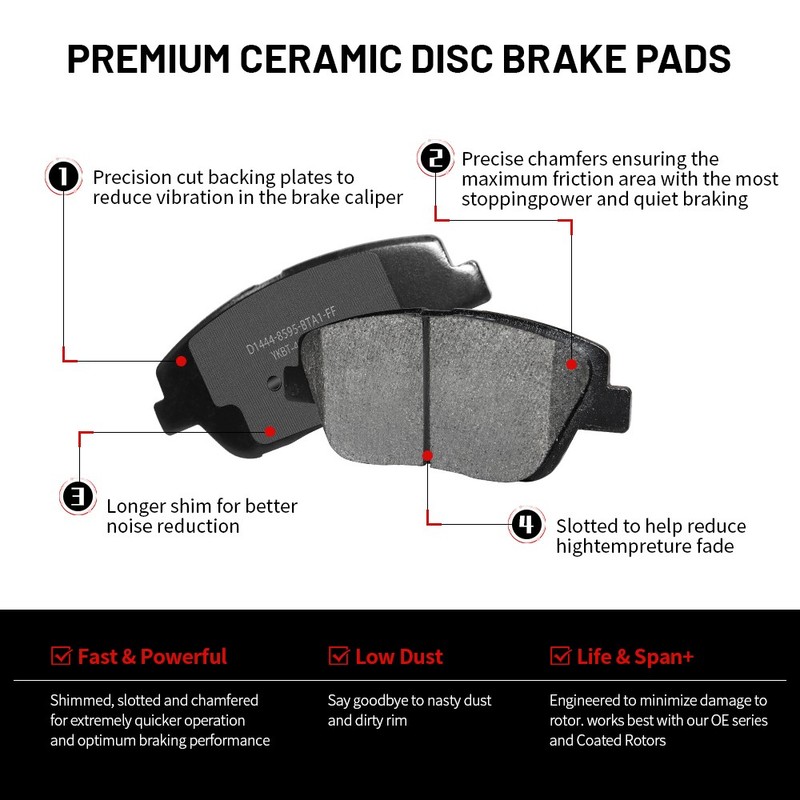 Front & Rear Brake Rotor Pad For Mazda 6 Mercury Milan Lincoln MKZ Zephyr Fusion gallery