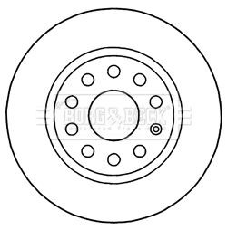 x2 Borg & Beck Rear Axle Brake Discs Pair Fits Audi Cupra Seat Skoda VW BBD5200