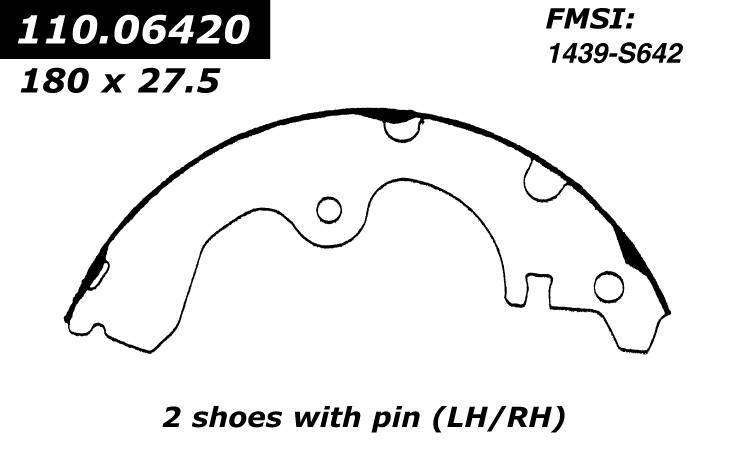 BRAND NEW FDP 642 REAR BRAKE SHOES FITS VEHICLES ON CHART gallery
