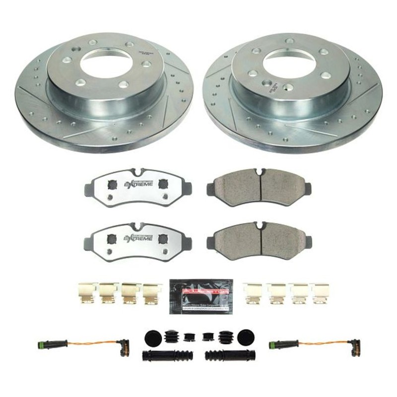 Powerstop Extreme Rear Discs & Pad & Sensor Kit for Sprinter 1500 2500 eSprinter